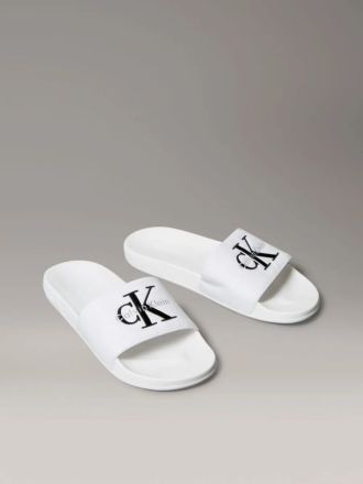 SLIDES CALVIN KLEIN ESS TRIPLE BRIGHT WHITE
