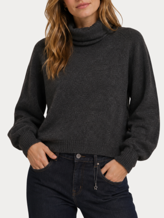 ΠΛΕΚΤΑ ONLY ONLOLIVIA LS ROLL NECK CC KNT MOLE