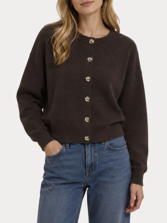 ΖΑΚΕΤΑ VERO MODA VMNOELLA LS O-NECK CARDIGAN BOO CHOCOLATE TORTE