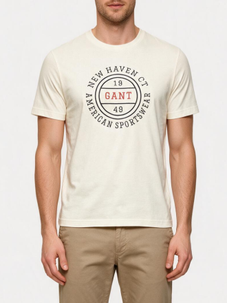 T-SHIRT GANT ECRU