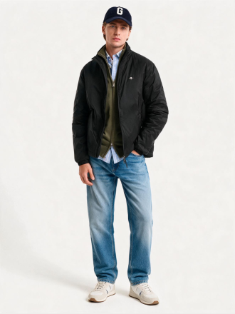 ΜΠΟΥΦΑΝ JACKET GANT ΜΑΥΡΟ