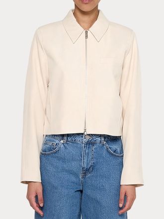 JACKET ONLY ONLHERLE LIFE L/S ZIP JACKET TLR OFF-WHITE