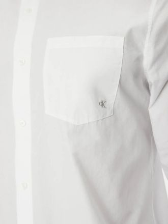ΠΟΥΚΑΜΙΣΟ CALVIN KLEIN LS POPLIN CLASSIC BRILLIANT WHITE