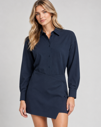 ΦΟΡΕΜΑ CALVIN KLEIN WRAP AROUND LS DRESS CGE