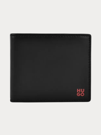 ΠΟΡΤΟΦΟΛΙ HUGO LEATHER TIBBY BLACK
