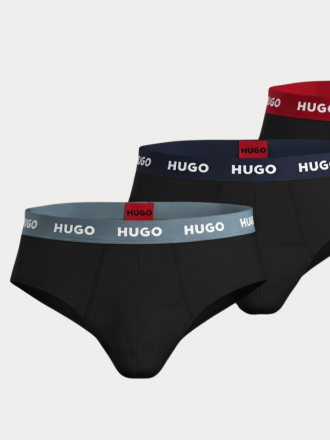 3ΤΕΜ. HUGO HIPBRIEF TRIPLETPACK RED BLUE