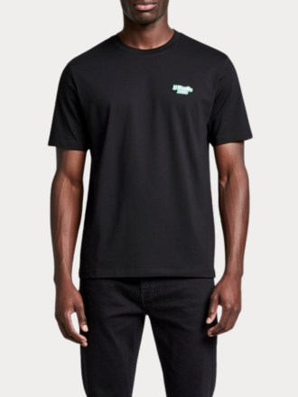 T-SHIRT JACK & JONES JJSEATTLE TEE SS CREW NECK BLACK