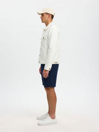 ΒΕΡΜΟΥΔΑ SELECTED SLHREGULAR BRODY LINEN SHORTS DARK SAPPHIRE