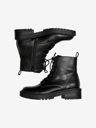 BOOTS ONLY BOLD-17 PU LACE UP BLACK