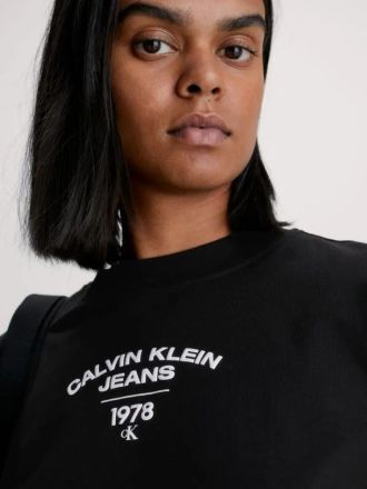 T-SHIRT CALVIN KLEIN VARSITY LOGO BLACK