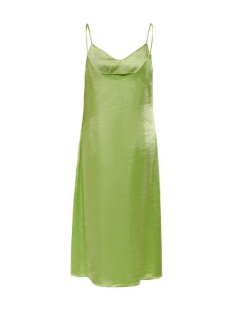 ΦΟΡΕΜΑ ONLY MAYRA SLIP TIE SATIN DRESS SHARP GREEN