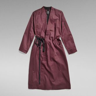 ΦΟΡΕΜΑ G-STAR WRAP DRESS L/S VINYARD WINE