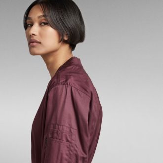 ΦΟΡΕΜΑ G-STAR WRAP DRESS L/S VINYARD WINE