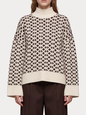 ΠΛΕΚΤΟ VERO MODA VMBIRCH LS HIGHNECK PULLOVER BF BIRCH W. CHOCOLATE TORTE