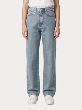 ΤΖΙΝ ONLY ONLHOLLYWOOD-RILEY CRYS HW S RED DNM CRO LIGHT BLUE DENIM