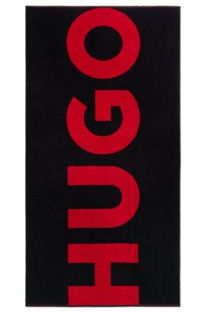 ΠΕΤΣΕΤΑ ΘΑΛΑΣΣΗΣ HUGO BOSS TOWEL CORPORATE LOGO BLACK 180 x 90cm