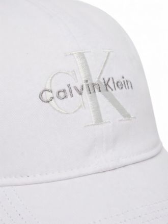 ΚΑΠΕΛΟ CALVIN KLEIN MONOLOGO EMBROIDERY BASEBALL WHITE