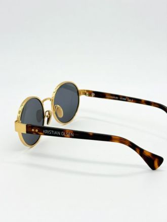 ΓΥΑΛΙΑ ΗΛΙΟΥ KRISTIAN OLSEN METAL GOLD TORTOISE