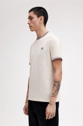 T-SHIRT FRED PERRY TWIN TIPPED CREAM