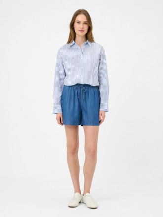 SHORTS ONLY CHARIS LIFE PULL UP SHORTS WVN CC DARK BLUE