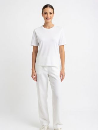 T-SHIRT ONLY HAPPY S/S O-NECK CLOUD DANCER