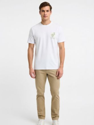 T-SHIRT JACK & JONES JORMONTAUK CHESTIE TEE SS CREW NECK BRIGHT WHITE