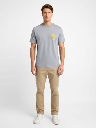 T-SHIRT JACK & JONES JORMONTAUK CHESTIE TEE SS CREW NECK TRADEWINDS