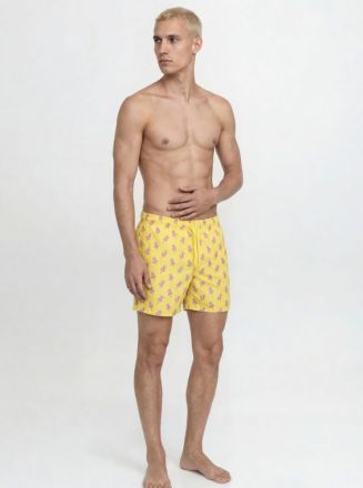 ΜΑΓΙΟ JACK & JONES JPSTMAUI VIBES NOVELTY AOP SWIM SHORT ENDIVE YELLOW