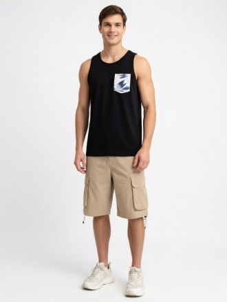 ΑΜΑΝΙΚΟ TANK TOP JACK & JONES JJHONOLULU POCKET BLACK