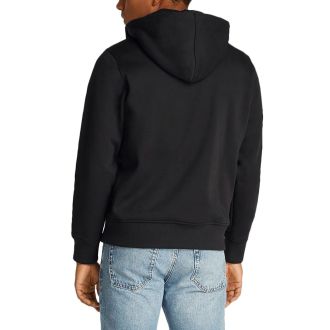 ΖΑΚΕΤΑ CALVIN KLEIN LOGO TAPE ZIP HOODIE CK BLACK