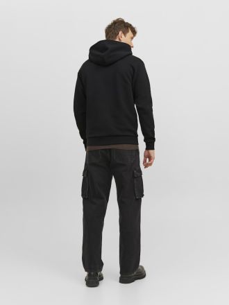 ΖΑΚΕΤΑ JACK & JONES JJEBRADLEY SWEAT ZIP HOOD BLACK