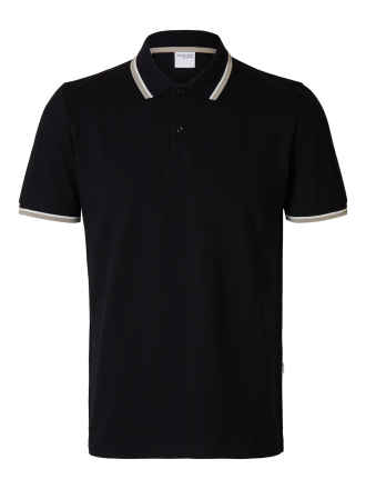 ΠΟΛΟ SELECTED SLHSLIM-ATLAS SPORT SS BLACK