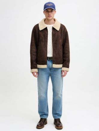 JACKET JACK & JONES JORARGOS AVIATOR CHOCOLATE BROWN