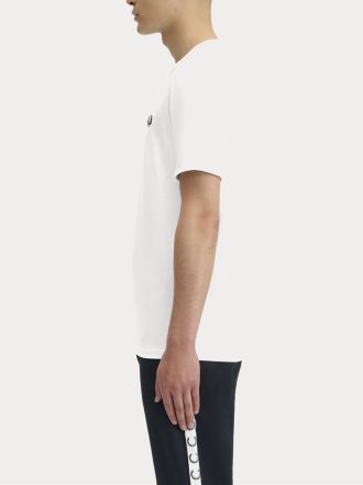 T-SHIRT FRED PERRY RINGER WHITE