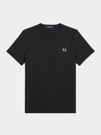 T-SHIRT FRED PERRY RINGER BLACK