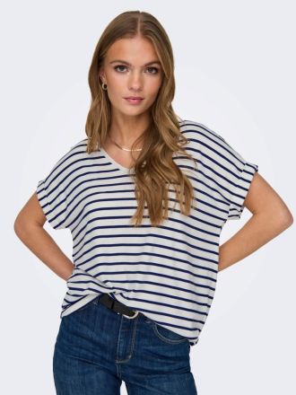 T-SHIRT ONLY MOSTER V-NECK TOP NAVAL ACADEMY
