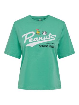 T-SHIRT ONLY ONLPEANUTS S/S BOXY MARINE GREEN