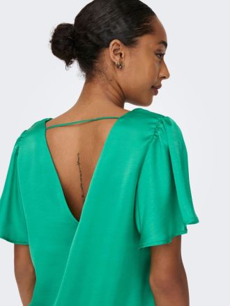 V-NECK TOP ONLY JANE SS SIMPLY GREEN