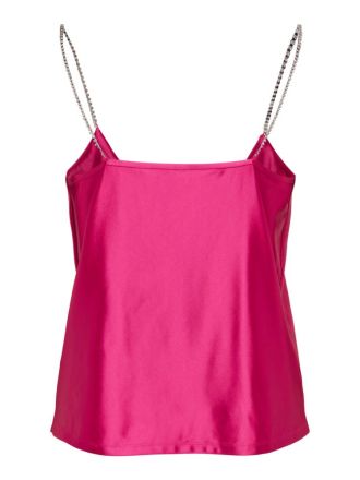 TOP ONLY ONLSUSAN S/L SATIN TOP LOVE POTION PINK