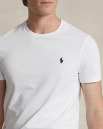 ΑΝΔΡΙΚΟ T-SHIRT POLO RALPH LAUREN SLIM FIT CREW NECK CORE REPLEN WHITE