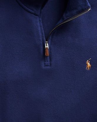 ΑΝΔΡΙΚΟ PULLOVER POLO RALPH LAUREN ESTATE-RIB QUARTER-ZIP KNIT CRUISE NAVY