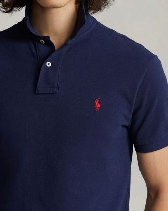 ΑΝΔΡΙΚΟ ΠΟΛΟ POLO RALPH LAUREN S/S ICONIC MESH CORE REPLEN BLUE