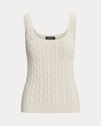 TOP POLO RALPH LAUREN ECRU CREAM