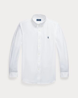 ΑΝΔΡΙΚΟ ΠΟΥΚΑΜΙΣΟ POLO RALPH LAUREN L/S CUSTOM FIT STRETCH POPLIN WHITE