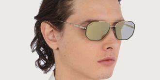 ΓΥΑΛΙΑ ΗΛΙΟΥ FERRAGAMO METAL SILVER/GREEN