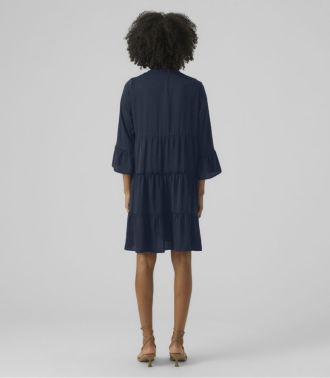 DRESS VERO MODA VMKATRINE 3/4 SHORT DRESS WVN NOOS NAVY
