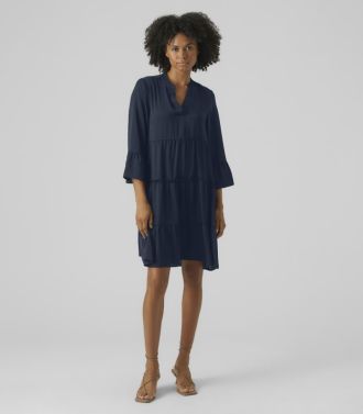 DRESS VERO MODA VMKATRINE 3/4 SHORT DRESS WVN NOOS NAVY