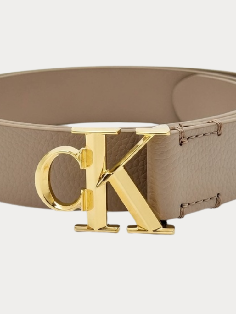 ΖΩΝΗ CALVIN KLEIN FACTED BUCKLE 25MM DESERT TAUPE / GOLD CALVIN KLEIN φωτογραφία