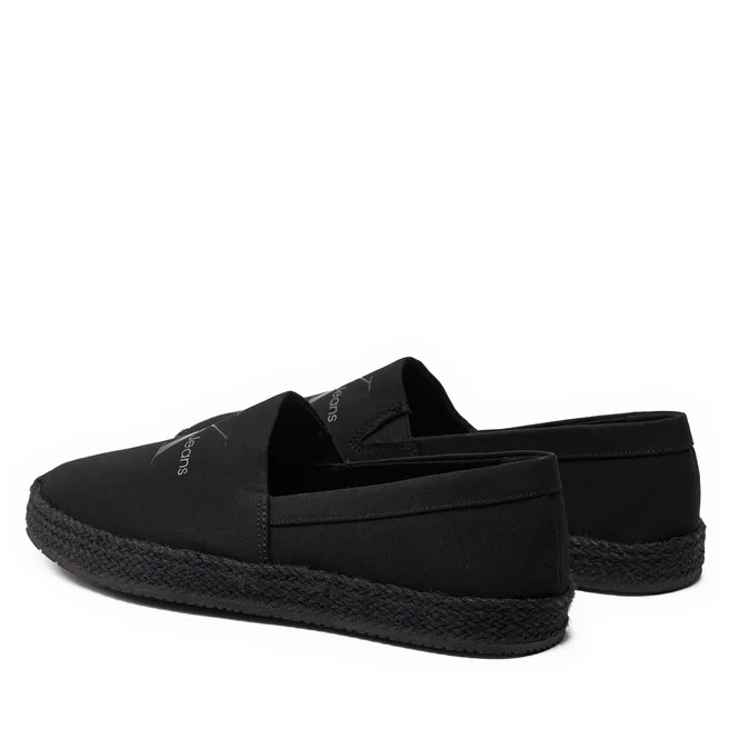 SLIP ON CALVIN KLEIN ESPADRILLE ML TRIPLE BLACK CALVIN KLEIN φωτογραφία