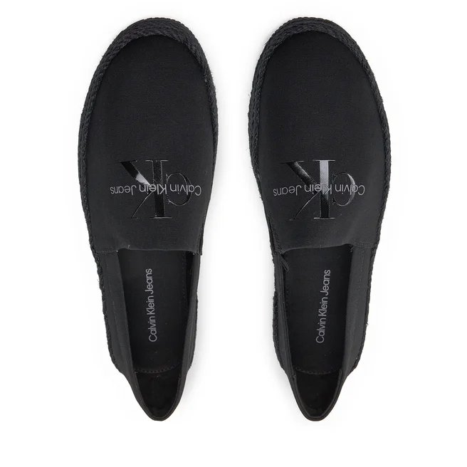 SLIP ON CALVIN KLEIN ESPADRILLE ML TRIPLE BLACK CALVIN KLEIN φωτογραφία